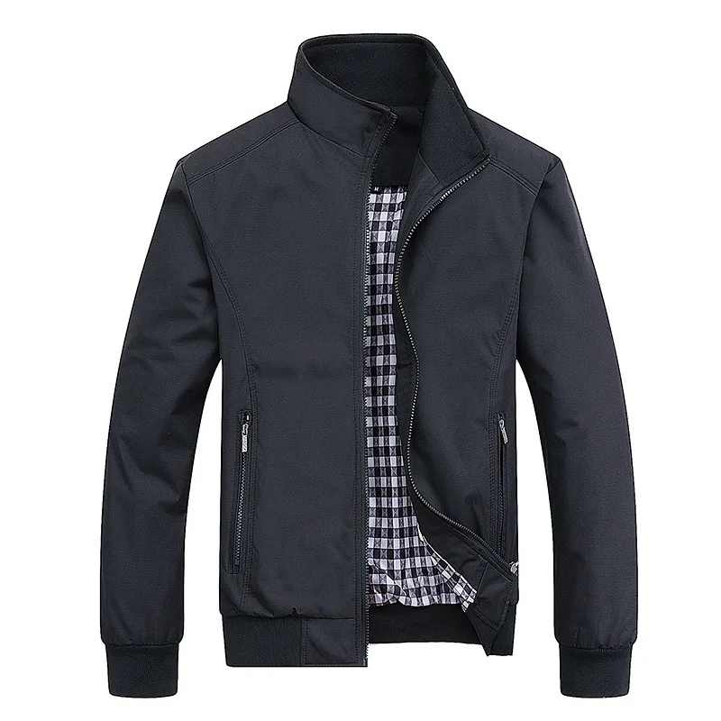 Spring Autumn New Men Fashion Casual Windproof Jacket Men Solid Stand Collar Zipper Coat Outdoor Slim Baseball Jacket for Men
Spring Autumn New Men Fashion Casual Windproof Jacket Men Solid Stand Collar Zipper Coat Outdoor Slim Baseball Jacket for Men