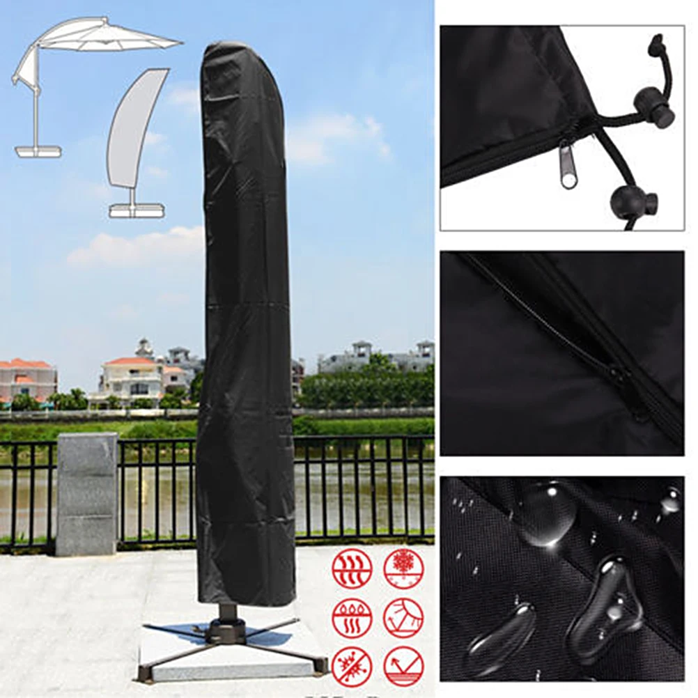 Heavy Duty Parasol Cantilever Cover Black Outdoor Garden Hanging Waterproof Patio Offset Market Parasol Cover Adjustable
Heavy Duty Parasol Cantilever Cover Black Outdoor Garden Hanging Waterproof Patio Offset Market Parasol Cover Adjustable