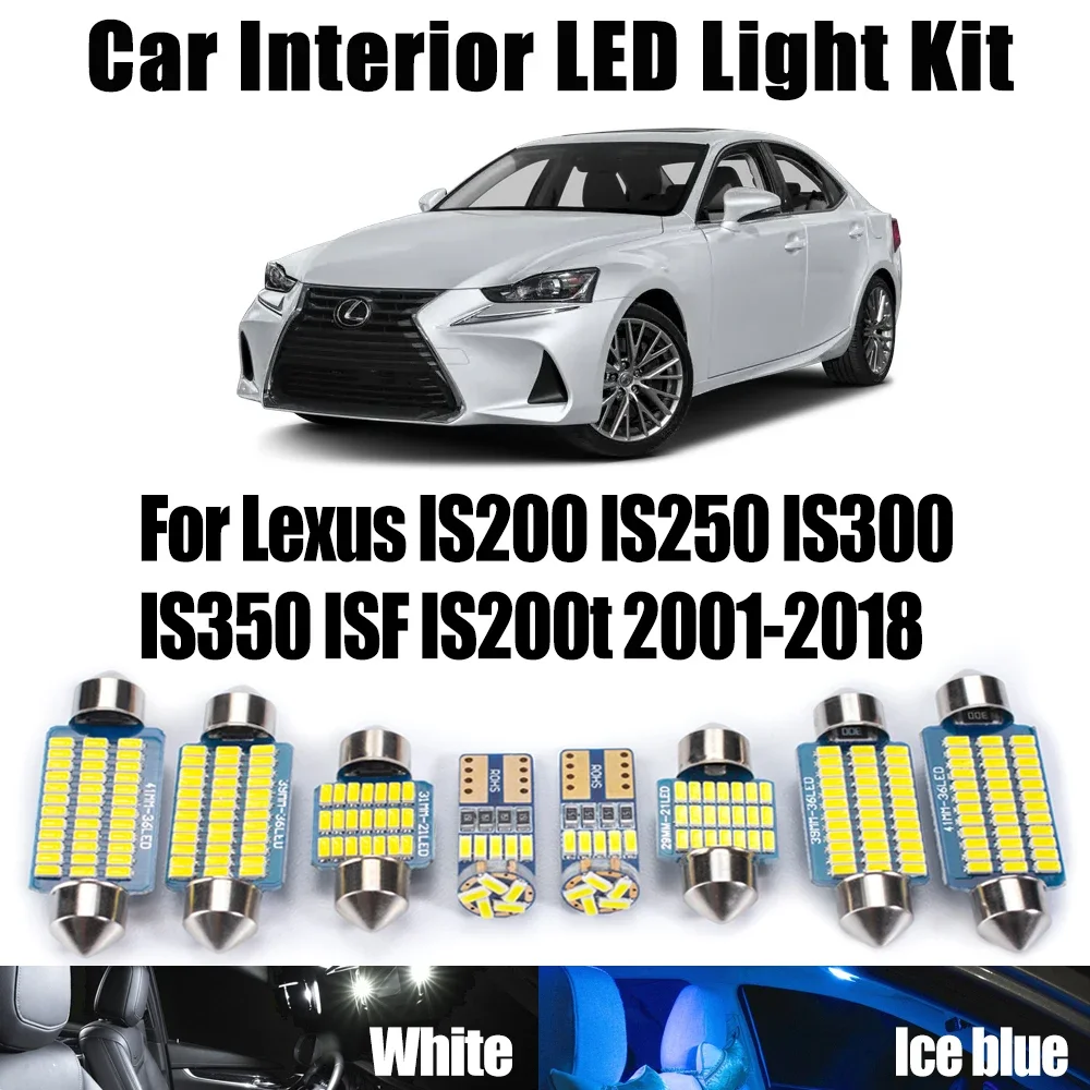 LED Interior Map Dome Trunk Light Kit For Lexus IS200 IS250 IS300 IS350 ISF IS200t 2001-2017 2018 Canbus Car License Plate Bulbs
LED Interior Map Dome Trunk Light Kit For Lexus IS200 IS250 IS300 IS350 ISF IS200t 2001-2017 2018 Canbus Car License Plate Bulbs
