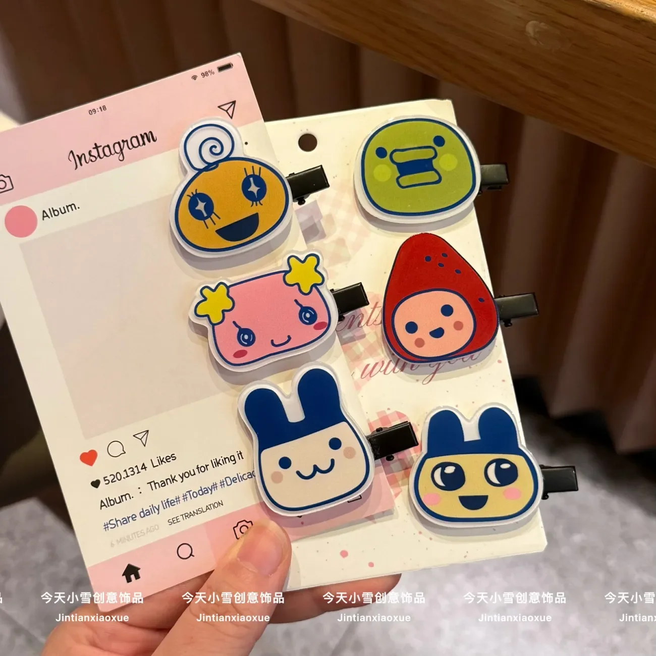Kawaii Tamagotchi Hairpin Cartoon Duckbill Clip Side Bangs Clip Cute Girl Sweet Hair Accessory Creativity Anime Peripherals Gift
Kawaii Tamagotchi Hairpin Cartoon Duckbill Clip Side Bangs Clip Cute Girl Sweet Hair Accessory Creativity Anime Peripherals Gift