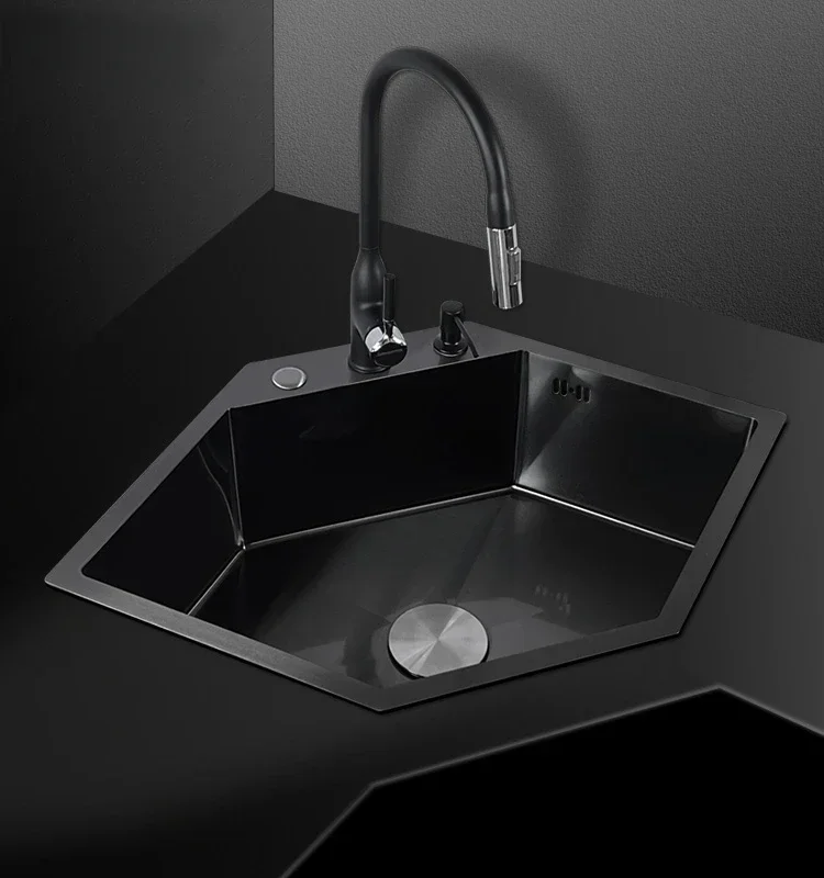 Diamond Shaped Sink Sus304 Stainless Steel Nano Corner Sink Washing Basin Large Single Sink
Diamond Shaped Sink Sus304 Stainless Steel Nano Corner Sink Washing Basin Large Single Sink