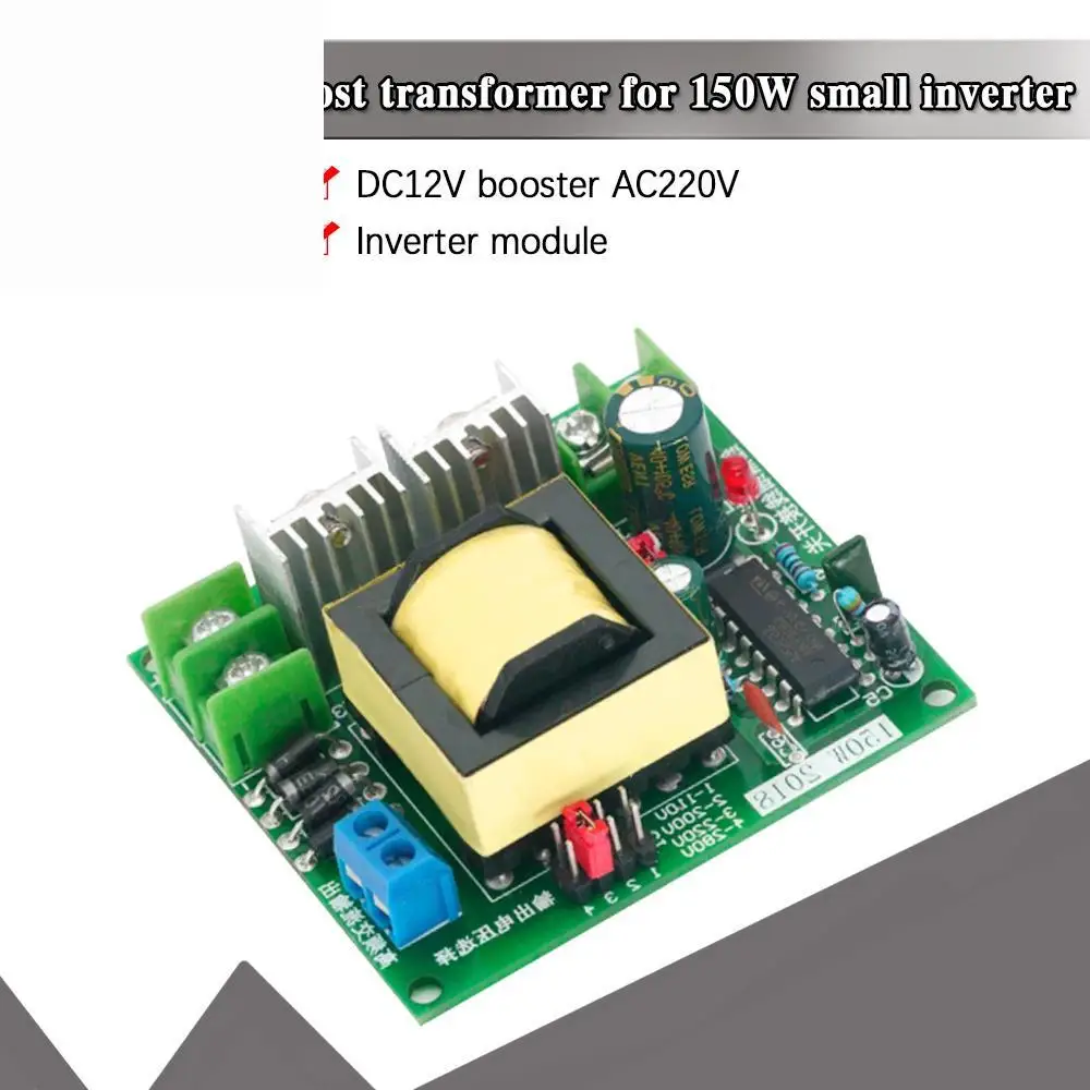 WAVGAT-Convertidor DC-AC 150W, módulo refuerzo 12V a 110V, 200V, 220V, 280V, 150W, transformador placa refuerzo
WAVGAT-Convertidor DC-AC 150W, módulo refuerzo 12V a 110V, 200V, 220V, 280V, 150W, transformador placa refuerzo