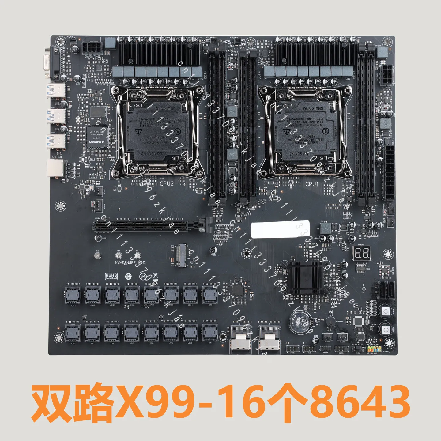 Custom development X99 main board hard disk test dedicated, multi-M2 expansion, multi-sata expansion
Custom development X99 main board hard disk test dedicated, multi-M2 expansion, multi-sata expansion