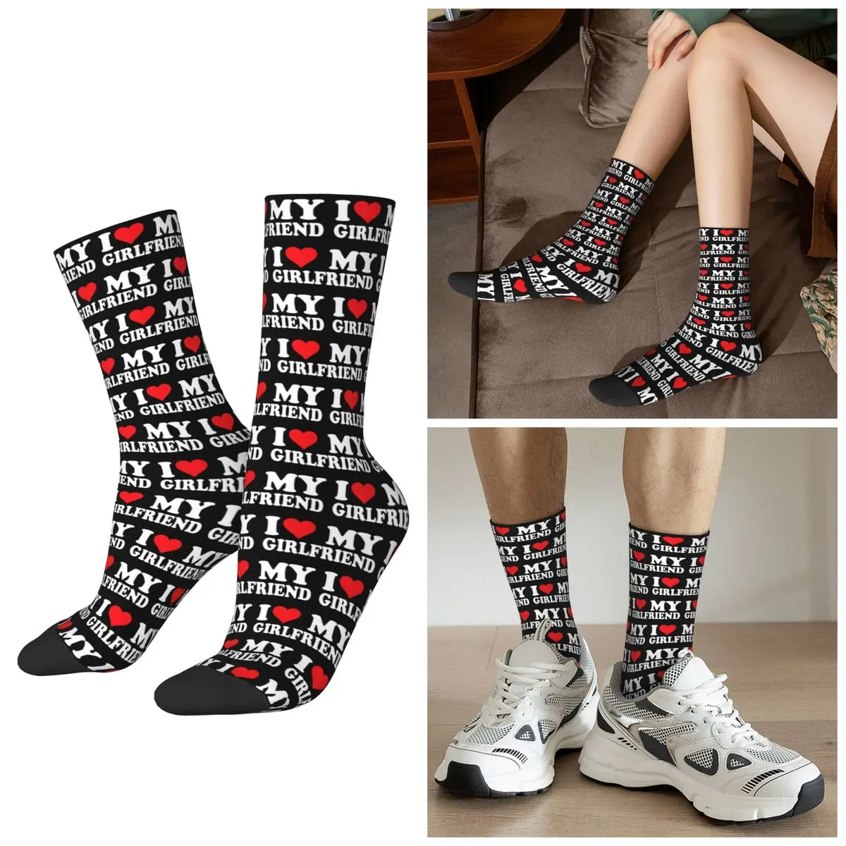 All Seasons I Love My Girlfriend Socks Harajuku Crew Socks Fashion Stockings for Men Women Gifts
All Seasons I Love My Girlfriend Socks Harajuku Crew Socks Fashion Stockings for Men Women Gifts