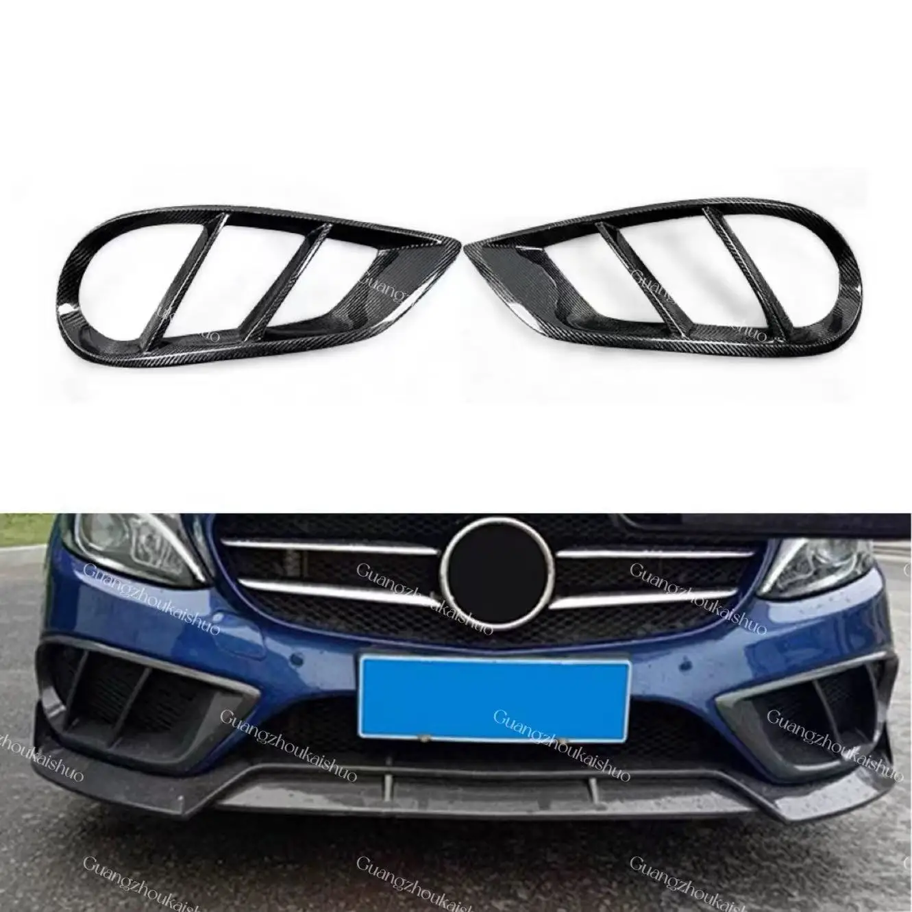 High Quality Carbon Fiber Front Vent Replacement For Benz C class W205 4 Front Bumper Air Vent
High Quality Carbon Fiber Front Vent Replacement For Benz C class W205 4 Front Bumper Air Vent