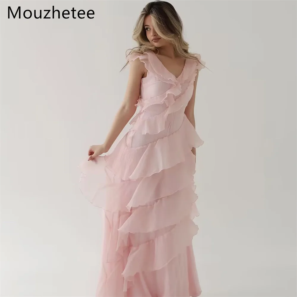 Mouzhetee A-Line V-Neck Pleat Simple Evening DressesFormal Dresses for Women Elegant Sleeveless Prom Gowns Custom Made 2026
Mouzhetee A-Line V-Neck Pleat Simple Evening DressesFormal Dresses for Women Elegant Sleeveless Prom Gowns Custom Made 2026
