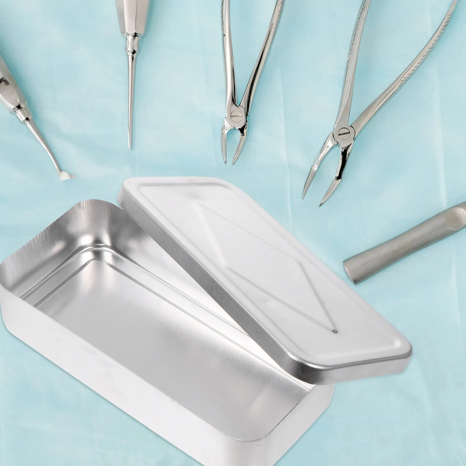 Aluminum Storage for Syringes Needles Hospital Supplies Sterilization Container Easy Clean Durable Disinfection Tool Box
Aluminum Storage for Syringes Needles Hospital Supplies Sterilization Container Easy Clean Durable Disinfection Tool Box