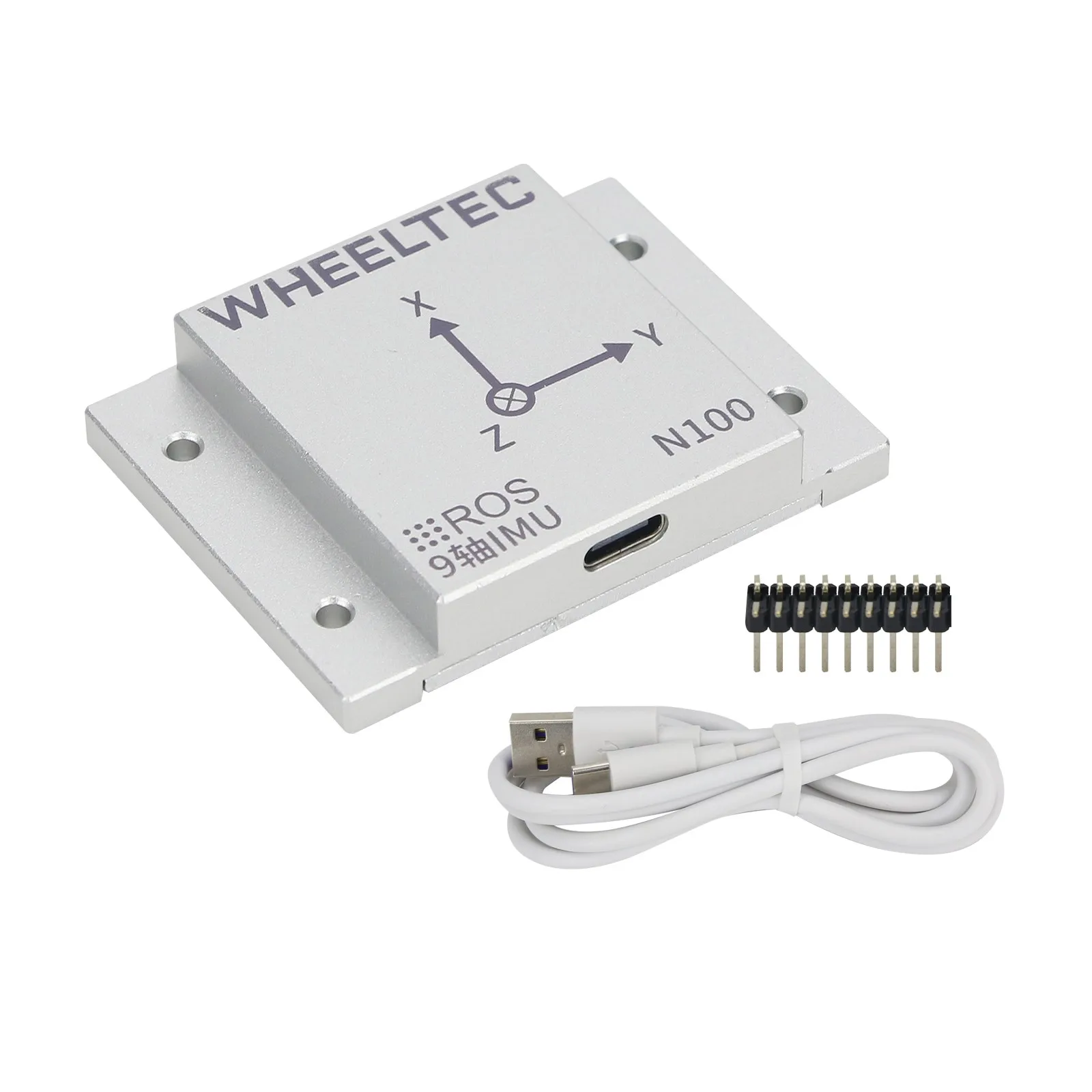 Simplayer N100 IMU Module w/ Metal Shell 9-Axis Attitude Sensor Magnetometer USB Serial Port Output for WHEELTEC
Simplayer N100 IMU Module w/ Metal Shell 9-Axis Attitude Sensor Magnetometer USB Serial Port Output for WHEELTEC