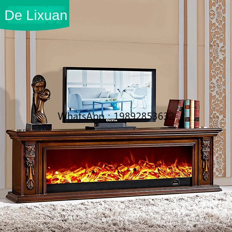 Electric Fireplace Curio Cabinet Simulation Fake European-Style Fireplace Mantel Solid Wood Fireplace TV Cabinet
Electric Fireplace Curio Cabinet Simulation Fake European-Style Fireplace Mantel Solid Wood Fireplace TV Cabinet