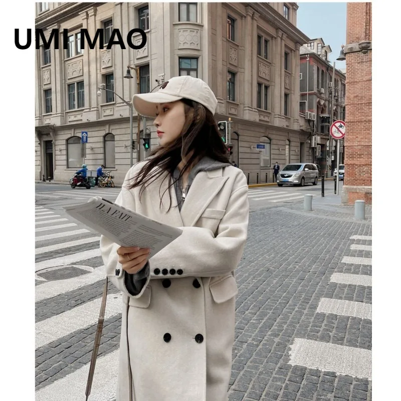 UMI MAO шерстяное пальто женское осенне-зимнее длинное издание толстая двусторонняя шерстяная куртка с ручным шитьем женское женское пальто
UMI MAO шерстяное пальто женское осенне-зимнее длинное издание толстая двусторонняя шерстяная куртка с ручным шитьем женское женское пальто