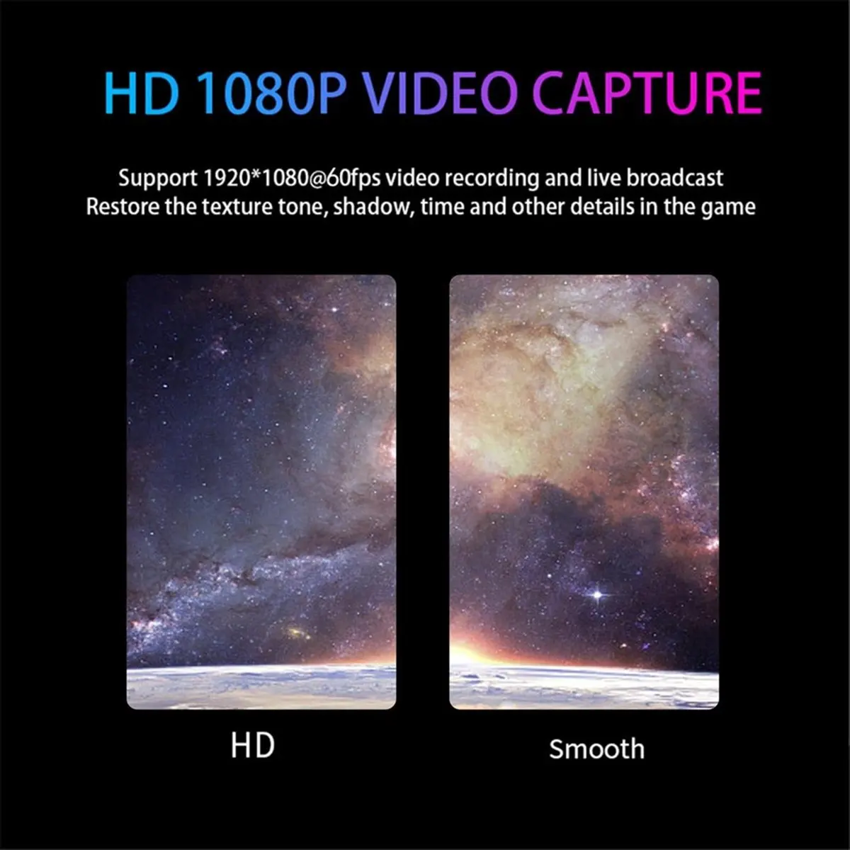 USB3.0 Video Capture Card 4K HDMI-Compatible to 1080P 60fps USB Type C Record for Gamingg Streaming Live Broadcasting
USB3.0 Video Capture Card 4K HDMI-Compatible to 1080P 60fps USB Type C Record for Gamingg Streaming Live Broadcasting