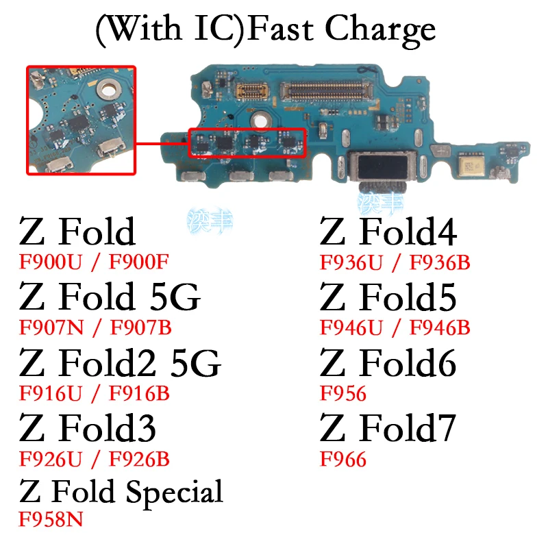 Usb Dock Charger Port for Samsung Galaxy Z Fold 2 3 4 5 6 7 Fe 5G F966 F958 F907 916 F926 F936 F946 F956 U B Charging Board
Usb Dock Charger Port for Samsung Galaxy Z Fold 2 3 4 5 6 7 Fe 5G F966 F958 F907 916 F926 F936 F946 F956 U B Charging Board