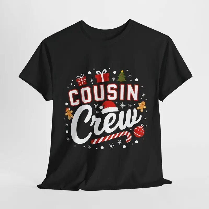 Рождественская футболка Cousin Crew, рубашка Cousin, Crew Cousin, унисекс из плотного хлопка 2
Рождественская футболка Cousin Crew, рубашка Cousin, Crew Cousin, унисекс из плотного хлопка 2