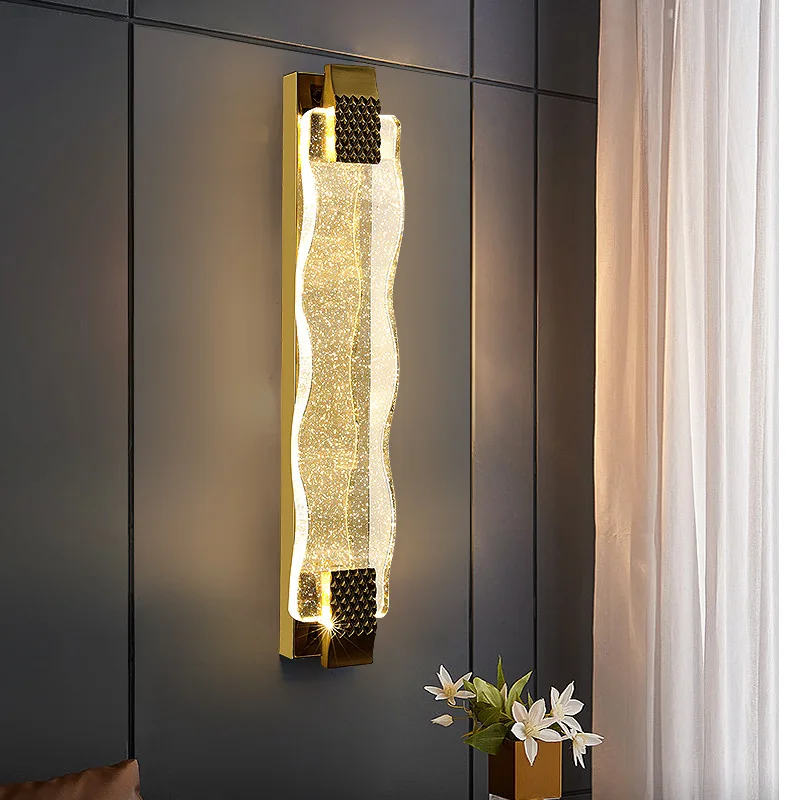 Crystal wall lamp bedroom bedside light luxury creative living room decoration TV wall lamp simple modern staircase
Crystal wall lamp bedroom bedside light luxury creative living room decoration TV wall lamp simple modern staircase