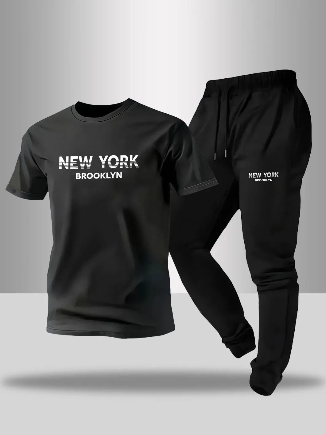 Men's Spring/Summer Home Outdoor Comfort T-shirt Set Printed Men's Sports T-shirt+Pants City Leisure Sportswear
Men's Spring/Summer Home Outdoor Comfort T-shirt Set Printed Men's Sports T-shirt+Pants City Leisure Sportswear