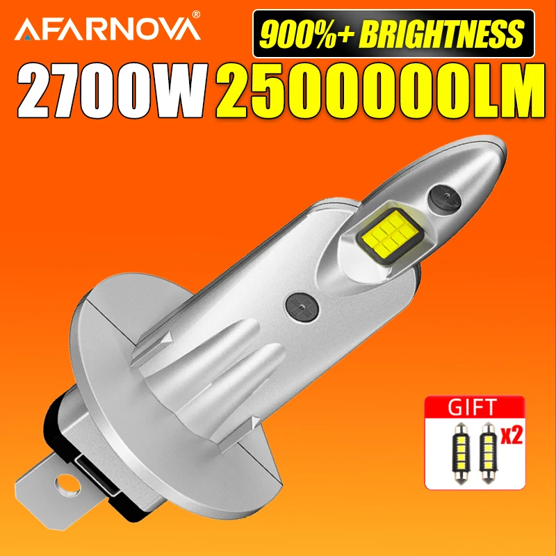 H1 LED H7 Headlight Bulbs Mini 2700W 2500000LM 8197 CSP for Car Headlamp Fanless Light Auto Diode Fog Lamps 12V 6500K Automobile
H1 LED H7 Headlight Bulbs Mini 2700W 2500000LM 8197 CSP for Car Headlamp Fanless Light Auto Diode Fog Lamps 12V 6500K Automobile