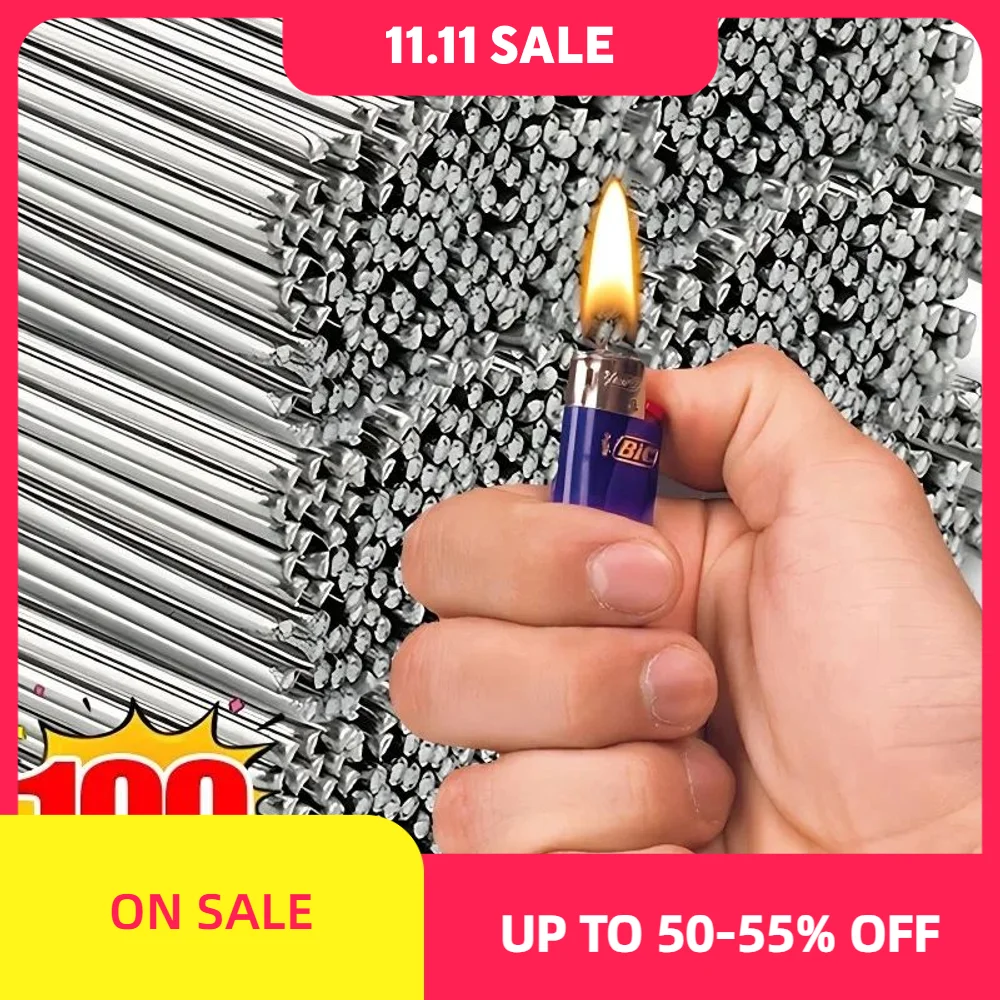 100/10Pcs Low Temperature Easy Melt Aluminum Universal Silver Welding Rod Cored Wire Rod Solder No Need Solder Powder Weld Bar
100/10Pcs Low Temperature Easy Melt Aluminum Universal Silver Welding Rod Cored Wire Rod Solder No Need Solder Powder Weld Bar