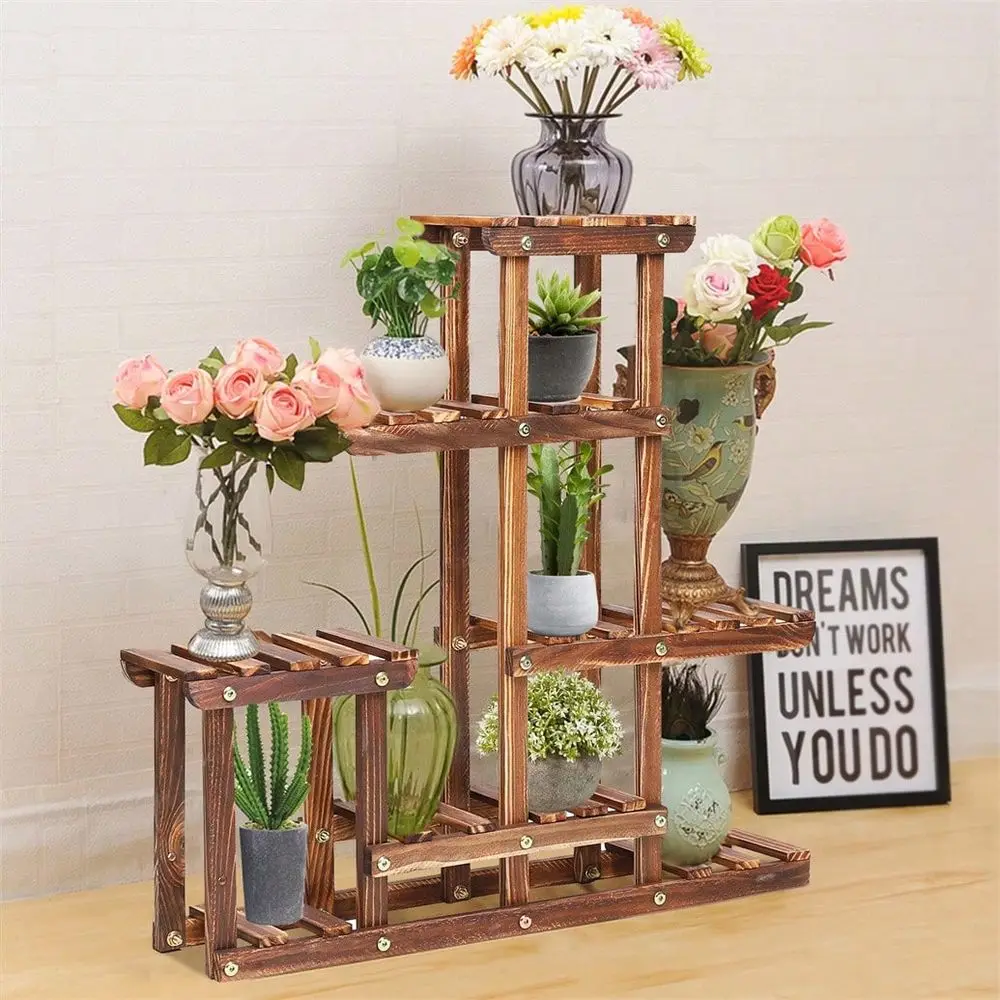 Pine Wood Plant Stand Indoor Outdoor Multiple Flower Pot Holder Shelf Desk Rack
Pine Wood Plant Stand Indoor Outdoor Multiple Flower Pot Holder Shelf Desk Rack