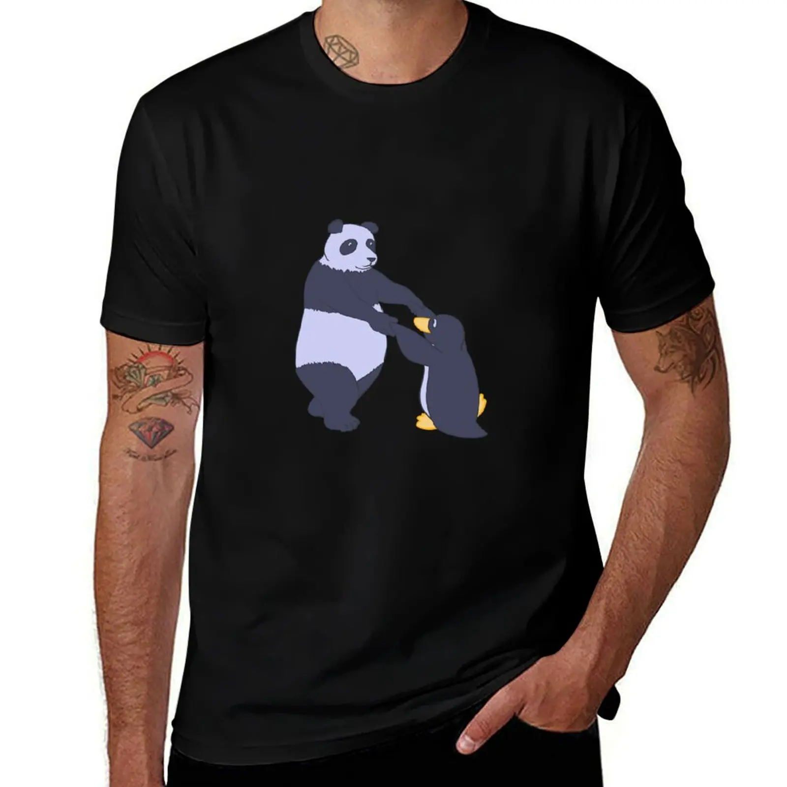 A Penguin and a Panda Dance T-Shirt graphics anime clothes heavyweight t shirts for men
A Penguin and a Panda Dance T-Shirt graphics anime clothes heavyweight t shirts for men