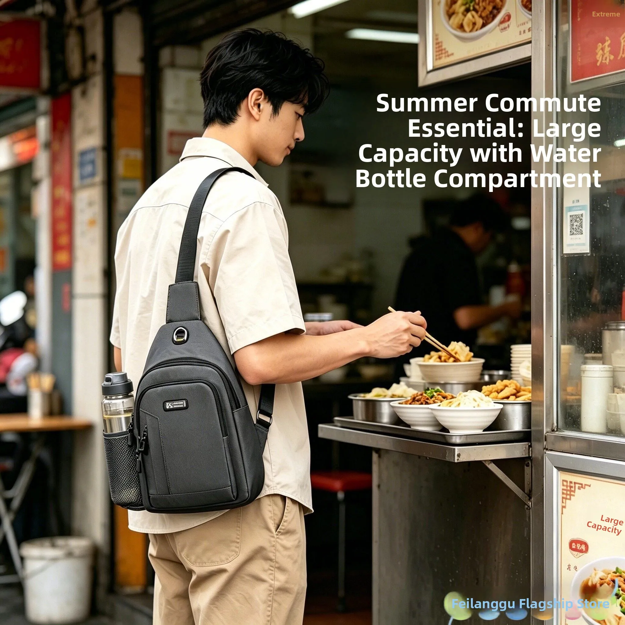 Men's Outdoor Cycling Bag Portable Water Cup Large Capacity Trendy Casual Style Bike Riding Fashionable Unisex Crossbody Bag
Men's Outdoor Cycling Bag Portable Water Cup Large Capacity Trendy Casual Style Bike Riding Fashionable Unisex Crossbody Bag