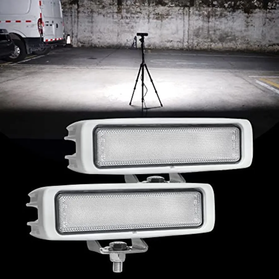 96W Marine Boat Lights, 180° Beam Spreader Boat Lights For Night Fishing Docking Deck, 6.3Inch, 12/24V
96W Marine Boat Lights, 180° Beam Spreader Boat Lights For Night Fishing Docking Deck, 6.3Inch, 12/24V