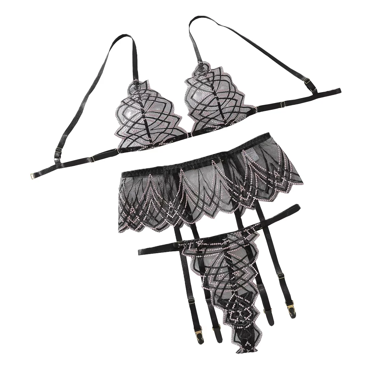 European and American fashion hot girl new style heavy craftsmanship fun mesh transparent comfortable bra sexy lingerie set
European and American fashion hot girl new style heavy craftsmanship fun mesh transparent comfortable bra sexy lingerie set