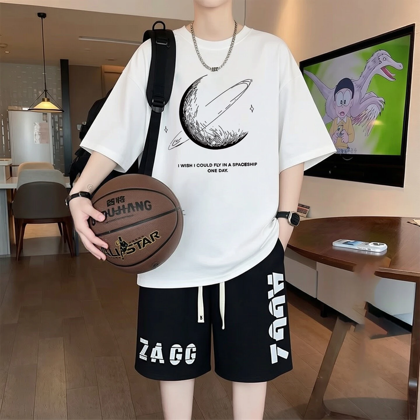 2026 New Men's Tracksuit 2 Piece O-neck Short Sleeve Shirt Shorts Set Men's Running Suit Plus Size COtton T shirts Man Clothing
2026 New Men's Tracksuit 2 Piece O-neck Short Sleeve Shirt Shorts Set Men's Running Suit Plus Size COtton T shirts Man Clothing