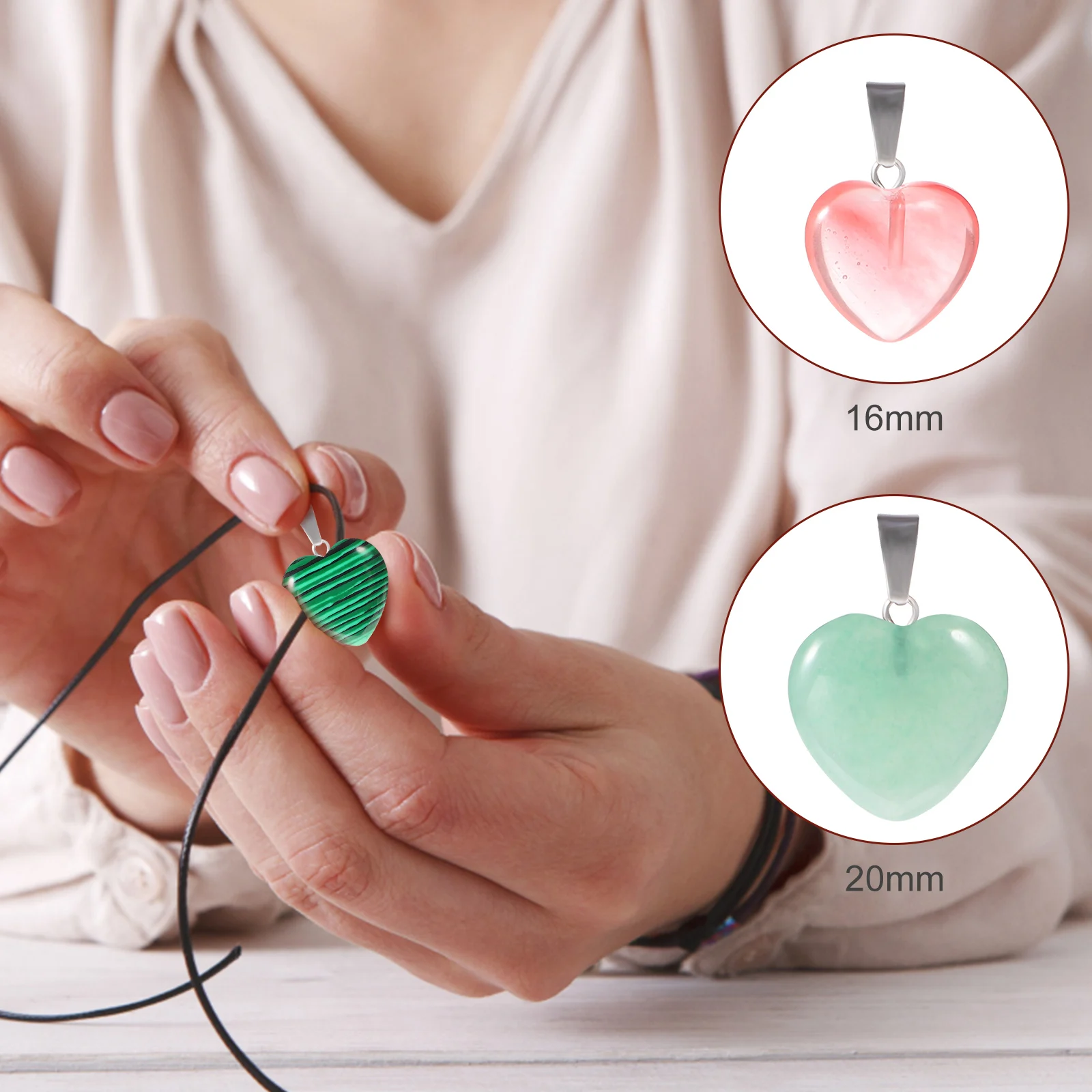 1 set 20mm 16mm Shaped Pendant DIY Jewelry Making Necklace Bracelet Charms Stone Material Jewelry Charms Pendant Crafts Gifts
1 set 20mm 16mm Shaped Pendant DIY Jewelry Making Necklace Bracelet Charms Stone Material Jewelry Charms Pendant Crafts Gifts