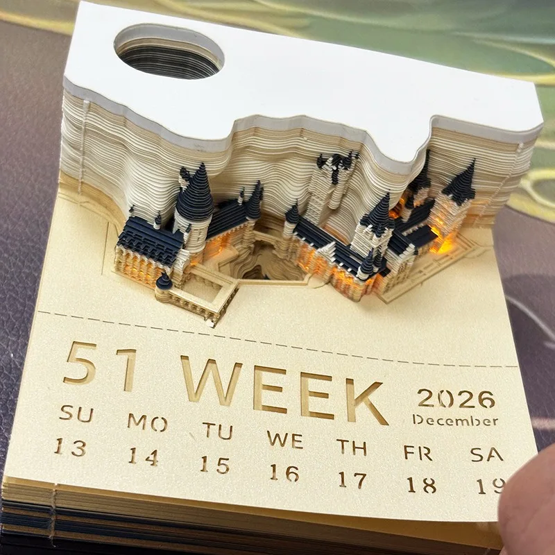 2026 3D Paper Carving Calendar Sticky Notes Creative Paper Block Annual Meeting Gift Desktop Ornament Tearable Memo Pad
2026 3D Paper Carving Calendar Sticky Notes Creative Paper Block Annual Meeting Gift Desktop Ornament Tearable Memo Pad