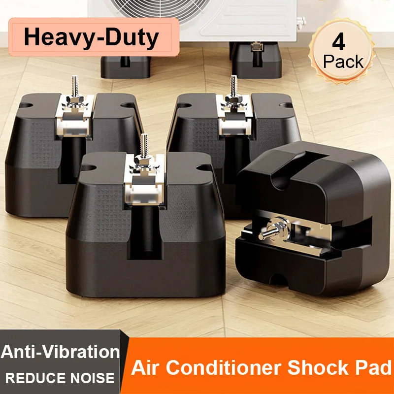 4 Pack Floor Mount Base Kit Anti-Vibration Heavy-Duty Rubber Feet for Mini Split Air Conditioner Condensers & Heat Pump Systems
4 Pack Floor Mount Base Kit Anti-Vibration Heavy-Duty Rubber Feet for Mini Split Air Conditioner Condensers & Heat Pump Systems