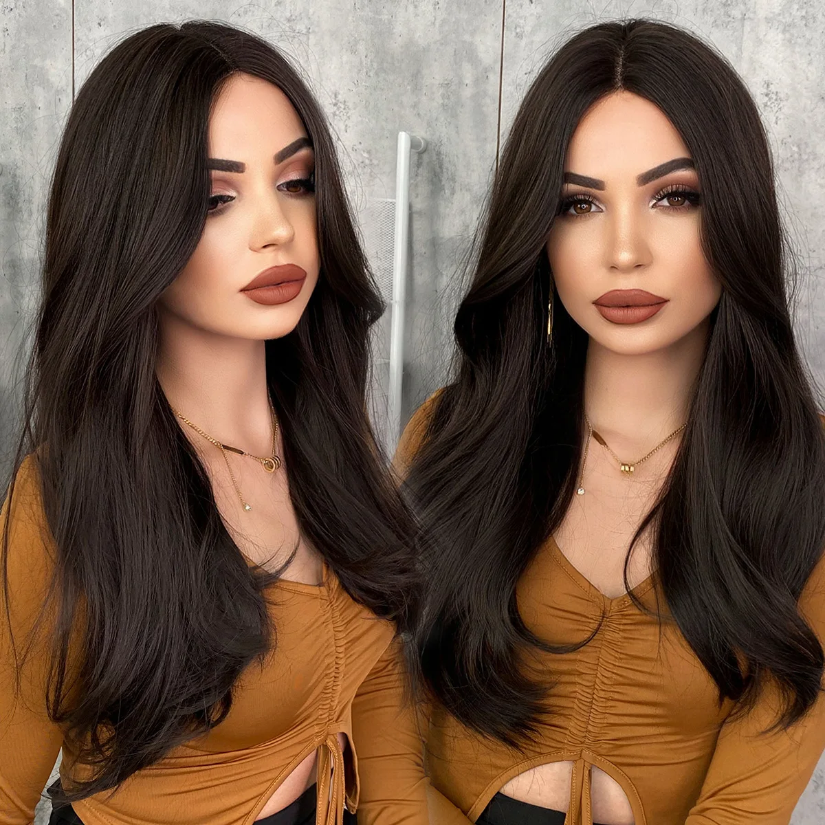Hand Tied T Lace Long Wavy Wig 58cm Middle Part Synthetic Lace Wig Heat Resistant Fiber for Women Daily Street Wear
Hand Tied T Lace Long Wavy Wig 58cm Middle Part Synthetic Lace Wig Heat Resistant Fiber for Women Daily Street Wear