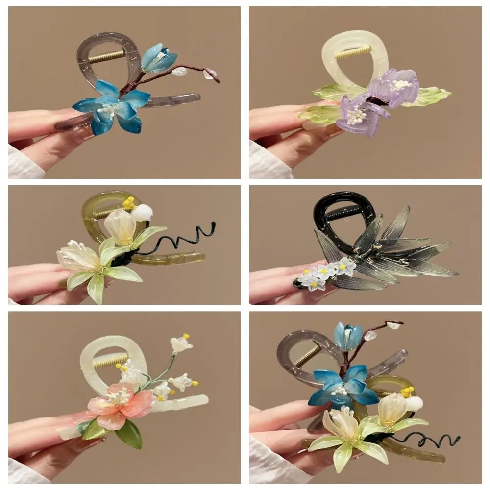 Flower Hanfu Hair Crab Clip Ponytail Holder Acrylic Chinese Style Hair Catches Hair Catches Hair Accessories Ancient Hair Claw
Flower Hanfu Hair Crab Clip Ponytail Holder Acrylic Chinese Style Hair Catches Hair Catches Hair Accessories Ancient Hair Claw
