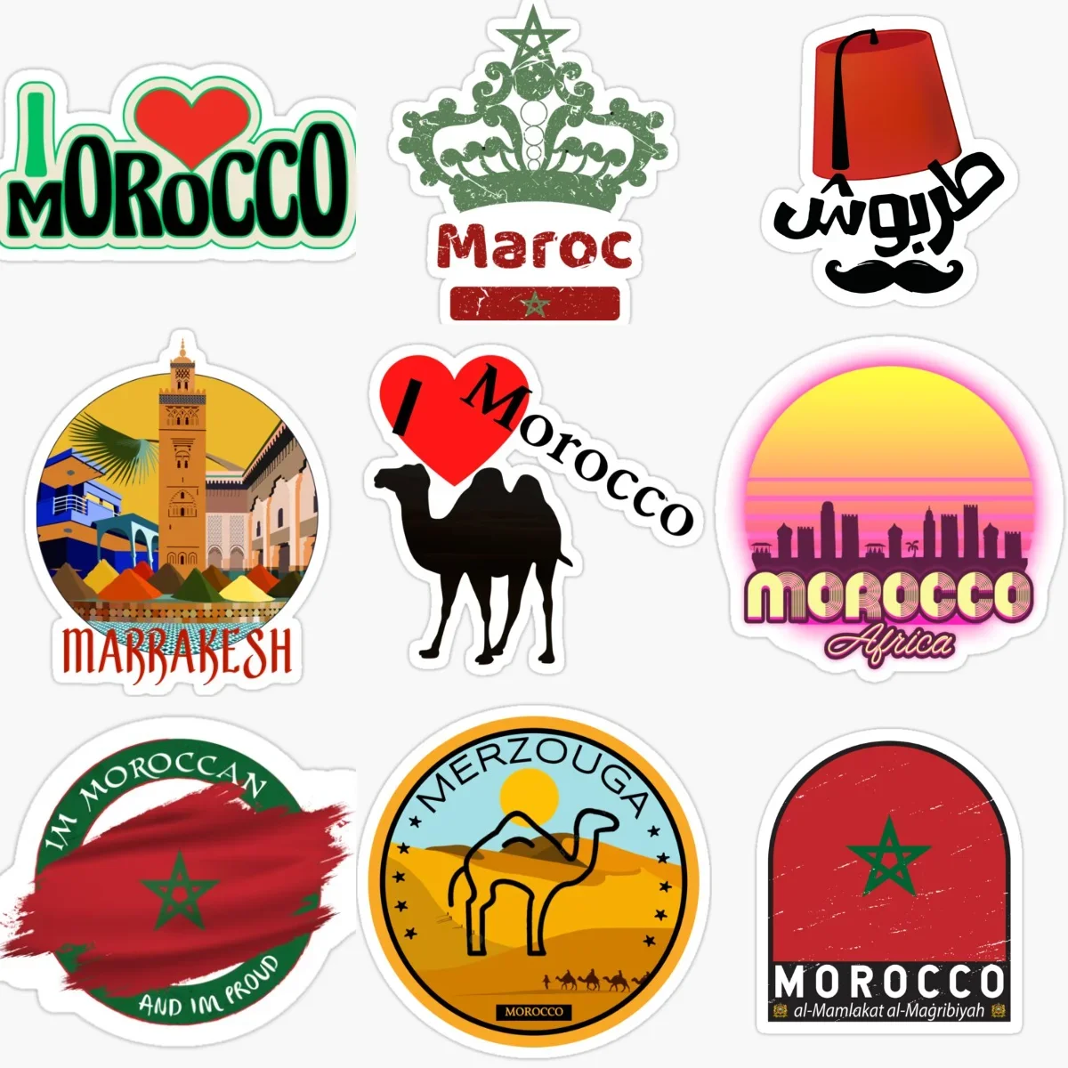 Morocco Flag Map Emblem PVC Car Sticker for Decorate Car Van Fridge Bicycle Motorcycle Wall Helmet Window Decal Accessories
Morocco Flag Map Emblem PVC Car Sticker for Decorate Car Van Fridge Bicycle Motorcycle Wall Helmet Window Decal Accessories