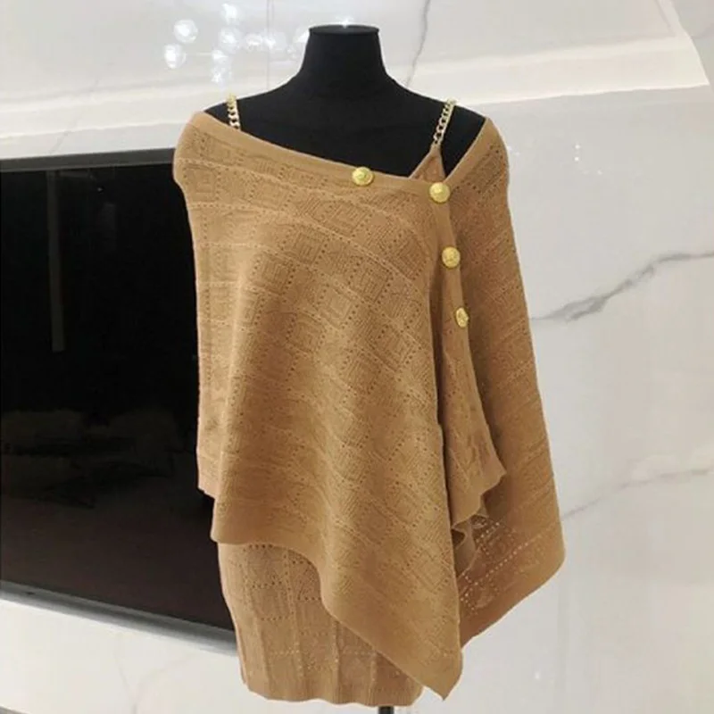 FreFrench Style Slash Neck Irregular Y2K Knitted Cape Shawl for Women Spring Summer Fashion Lazy Dress Two-piece Suit
FreFrench Style Slash Neck Irregular Y2K Knitted Cape Shawl for Women Spring Summer Fashion Lazy Dress Two-piece Suit