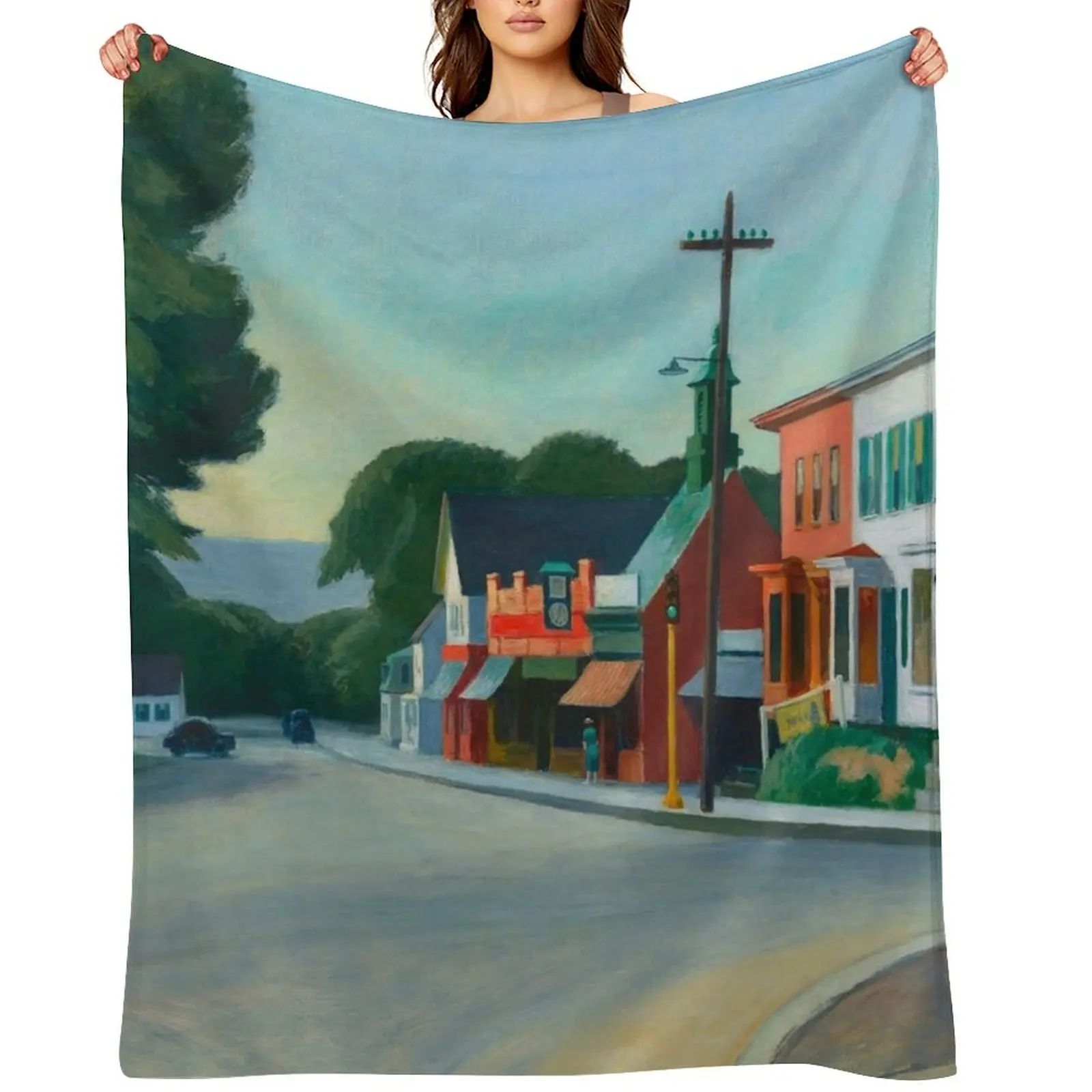 Edward Hopper - Gas station, Art reproduction Throw Blanket Luxury Brand Tourist Sofa Throw for winter Blankets
Edward Hopper - Gas station, Art reproduction Throw Blanket Luxury Brand Tourist Sofa Throw for winter Blankets