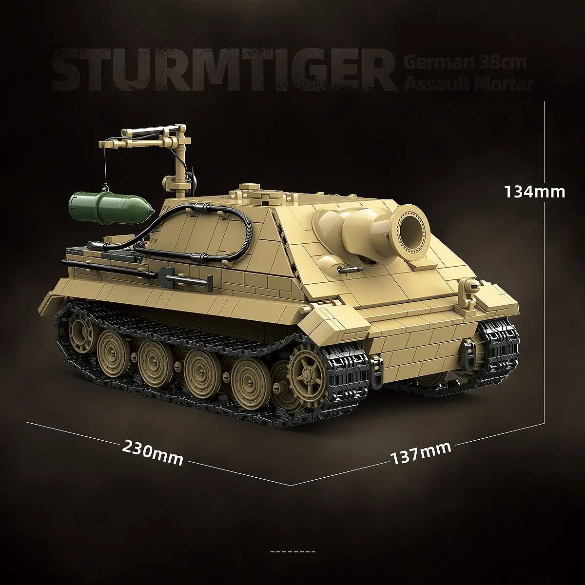 Full crown 100314 Tiger tank assault gun self-propelled assault vehicle assembly building toy gift
Full crown 100314 Tiger tank assault gun self-propelled assault vehicle assembly building toy gift