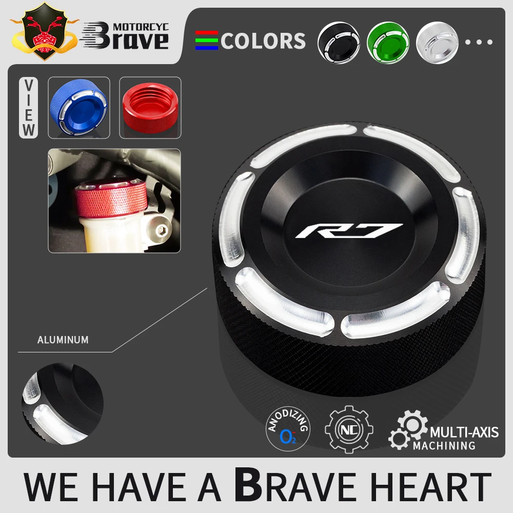 For YAMAHA YZF-R7 r7 YZF R7 2021 2022 Motorcycle Accessories CNC Aluminum Rear Brake Fluid Reservoir Cap Oil Cup
For YAMAHA YZF-R7 r7 YZF R7 2021 2022 Motorcycle Accessories CNC Aluminum Rear Brake Fluid Reservoir Cap Oil Cup