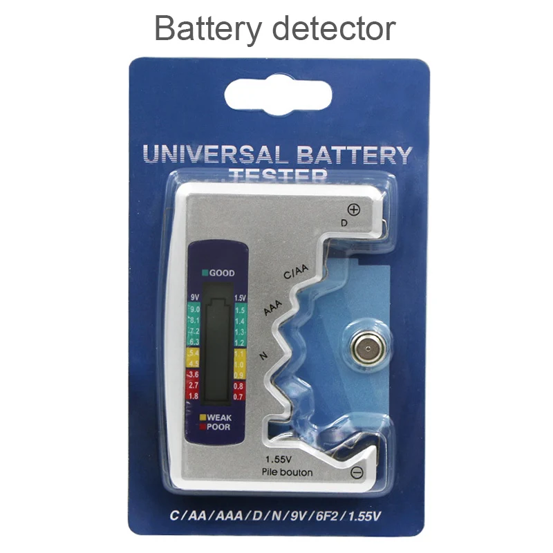 Digital Battery Tester Display for D N AA AAA 9V 1.5V Button Cell Battery Capacity Check Detector Voltage Capacity Test Tools
Digital Battery Tester Display for D N AA AAA 9V 1.5V Button Cell Battery Capacity Check Detector Voltage Capacity Test Tools
