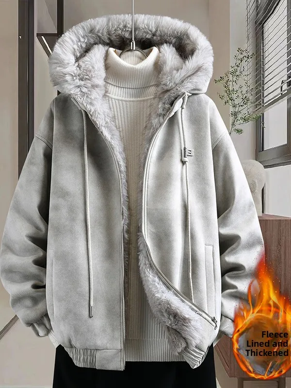 Мужская утепленная хлопковая куртка с капюшоном и меховым воротником из оленьей кожи, теплая верхняя одежда, зимняя новинка, модный тренд, повседневная одежда
Мужская утепленная хлопковая куртка с капюшоном и меховым воротником из оленьей кожи, теплая верхняя одежда, зимняя новинка, модный тренд, повседневная одежда