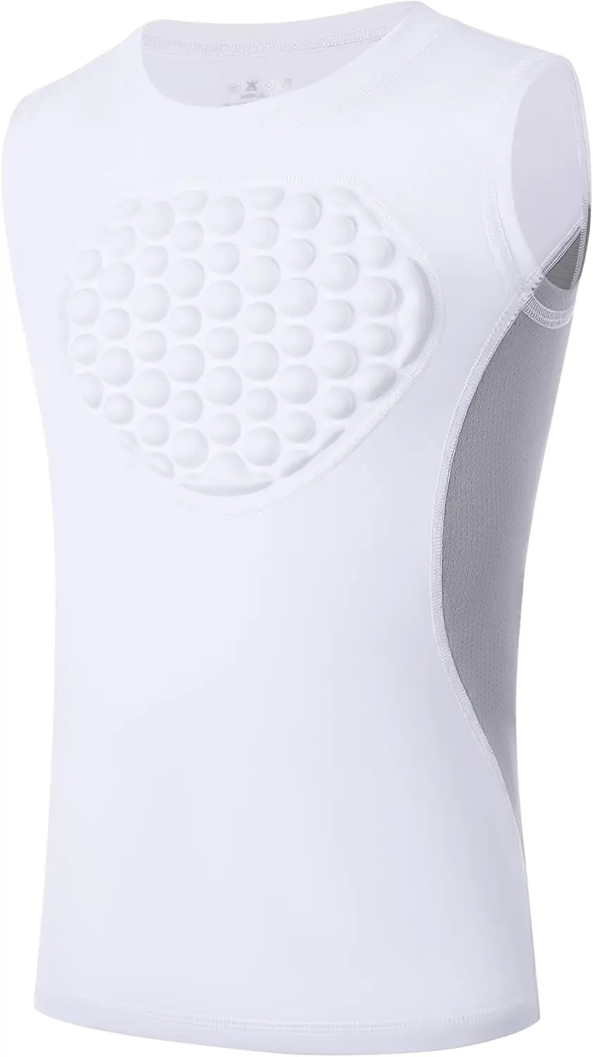 Youth Baseball Chest Protector Padded Compression Shirt Heart Sternum Guard for Football Softball Lacrosse Goalies
Youth Baseball Chest Protector Padded Compression Shirt Heart Sternum Guard for Football Softball Lacrosse Goalies
