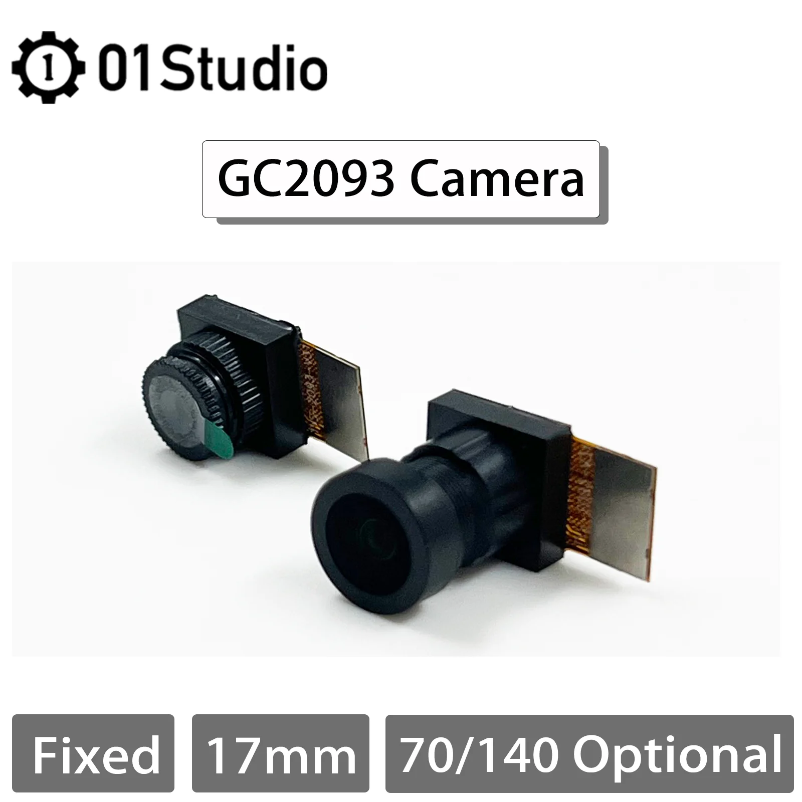 01Studio GC2093 camera module for CanMV K230 AI development board, wide angle 1080P 60FP
01Studio GC2093 camera module for CanMV K230 AI development board, wide angle 1080P 60FP