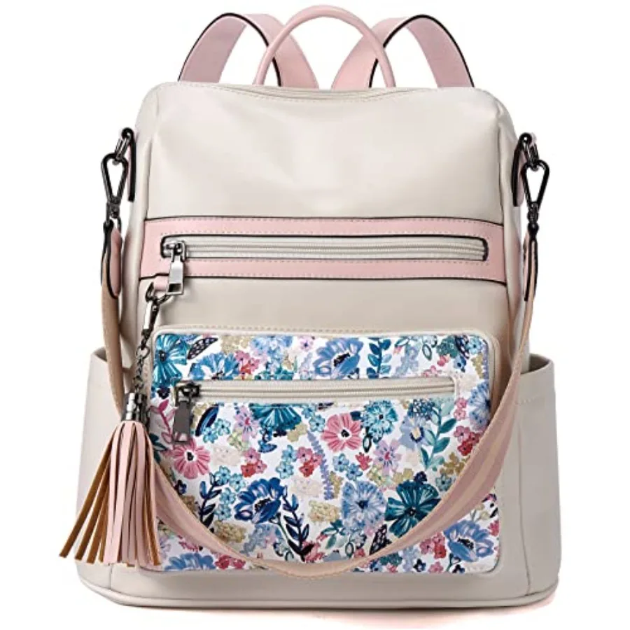 Womens Backpack Purse Vegan Leather Large Travel College Shoulder Bag with Tassel
Womens Backpack Purse Vegan Leather Large Travel College Shoulder Bag with Tassel