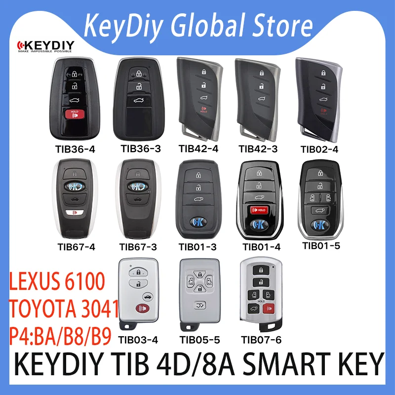 KeyDiy Smart key 4D8A TIB01-3 TIB01-4 TIB01-5 TIB03-4 TIB36-4 TIB36-3 TIB42-4 TIB42-3 TIB67-4 TIB67-3 TBTDB6100 3041 BAB8B9 KDX4
KeyDiy Smart key 4D8A TIB01-3 TIB01-4 TIB01-5 TIB03-4 TIB36-4 TIB36-3 TIB42-4 TIB42-3 TIB67-4 TIB67-3 TBTDB6100 3041 BAB8B9 KDX4