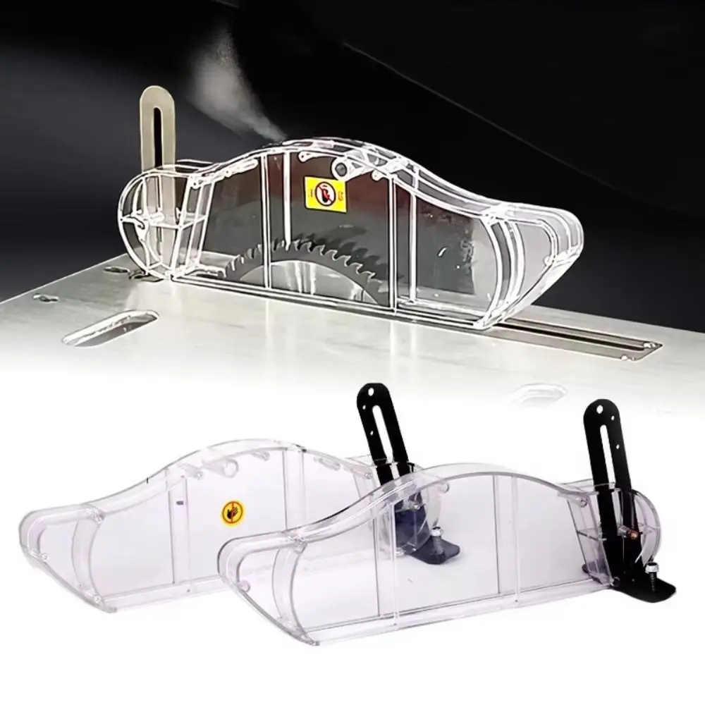 Anti-Dust Table Saw Protective Cover Transparent Stand Wood Router Safety Shell Safety Dispensing Tool Dust Guard