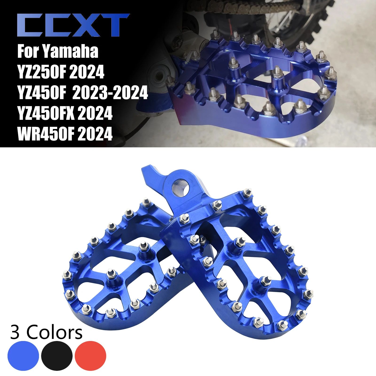 Motorcycle CNC Aluminum Foot Pegs Pedals Rests Footpegs Footrest For Yamaha YZF250 YZF450 WRF450 YZF450X 2023-2024 YZ250F YZ450F
Motorcycle CNC Aluminum Foot Pegs Pedals Rests Footpegs Footrest For Yamaha YZF250 YZF450 WRF450 YZF450X 2023-2024 YZ250F YZ450F