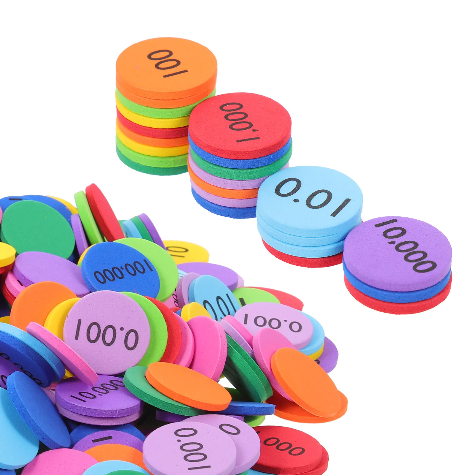 160 Pcs Place Value Disks Learning Toy Puzzle Elementary Math Manipulatives Jumbo
160 Pcs Place Value Disks Learning Toy Puzzle Elementary Math Manipulatives Jumbo