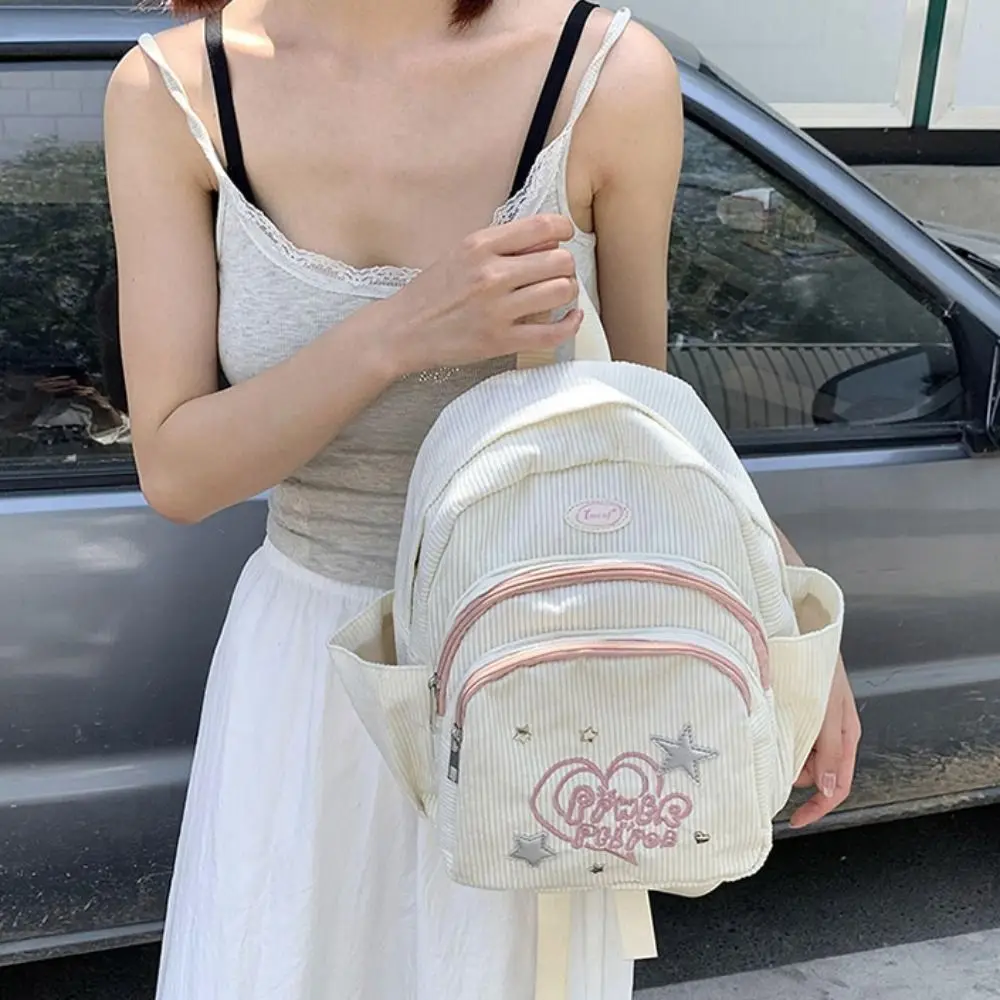 Маленький вельветовый рюкзак, однотонная сумка, сумка на плечо Star Love с несколькими карманами, повседневный рюкзак для фитнеса, студенческий рюкзак
Маленький вельветовый рюкзак, однотонная сумка, сумка на плечо Star Love с несколькими карманами, повседневный рюкзак для фитнеса, студенческий рюкзак