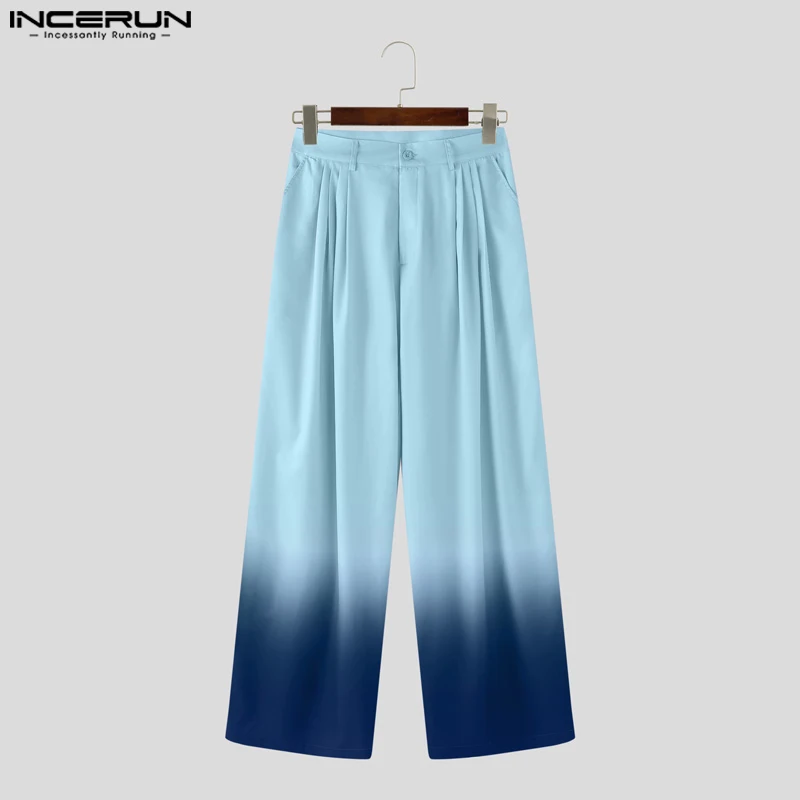 INCERUN Men Wide Leg Pants Button Joggers Tie Dye Gradient Loose Casual Trousers Men Pleated Streetwear 2025 Fashion Long Pants
INCERUN Men Wide Leg Pants Button Joggers Tie Dye Gradient Loose Casual Trousers Men Pleated Streetwear 2025 Fashion Long Pants
