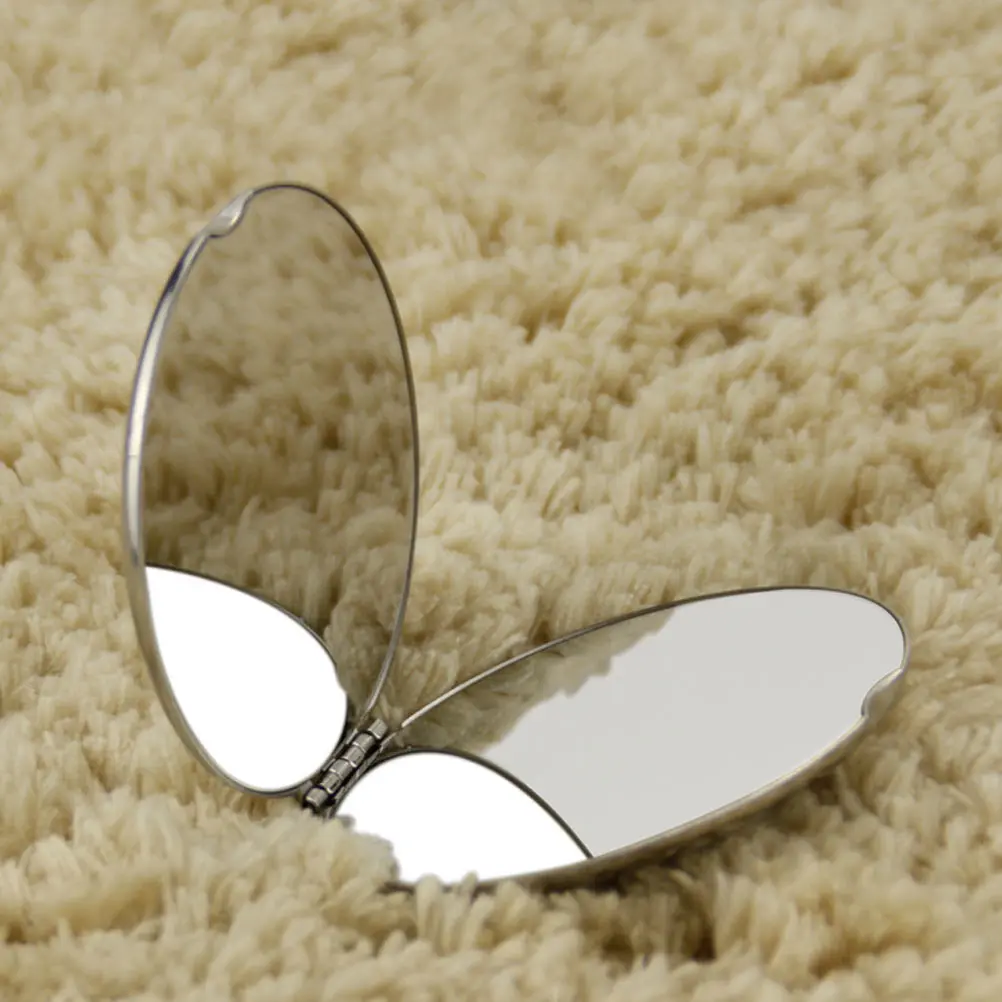 1Pcs Portable Vanity Mirror Mini Mirror Stainless Steel Foldable Compact Design Perfect for Handbag Pocket 
1Pcs Portable Vanity Mirror Mini Mirror Stainless Steel Foldable Compact Design Perfect for Handbag Pocket