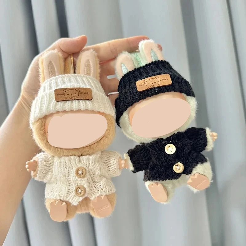 For 17cm Cute Bunny Doll Accessories with Knitted Clothes Rabbit Ears Hat Heart Sweater for Toy Collectors Clothes
For 17cm Cute Bunny Doll Accessories with Knitted Clothes Rabbit Ears Hat Heart Sweater for Toy Collectors Clothes